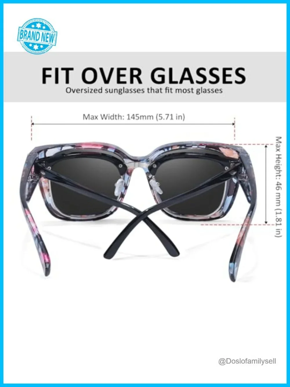 Polarized Fit Over Sunglasses Women UV Protection